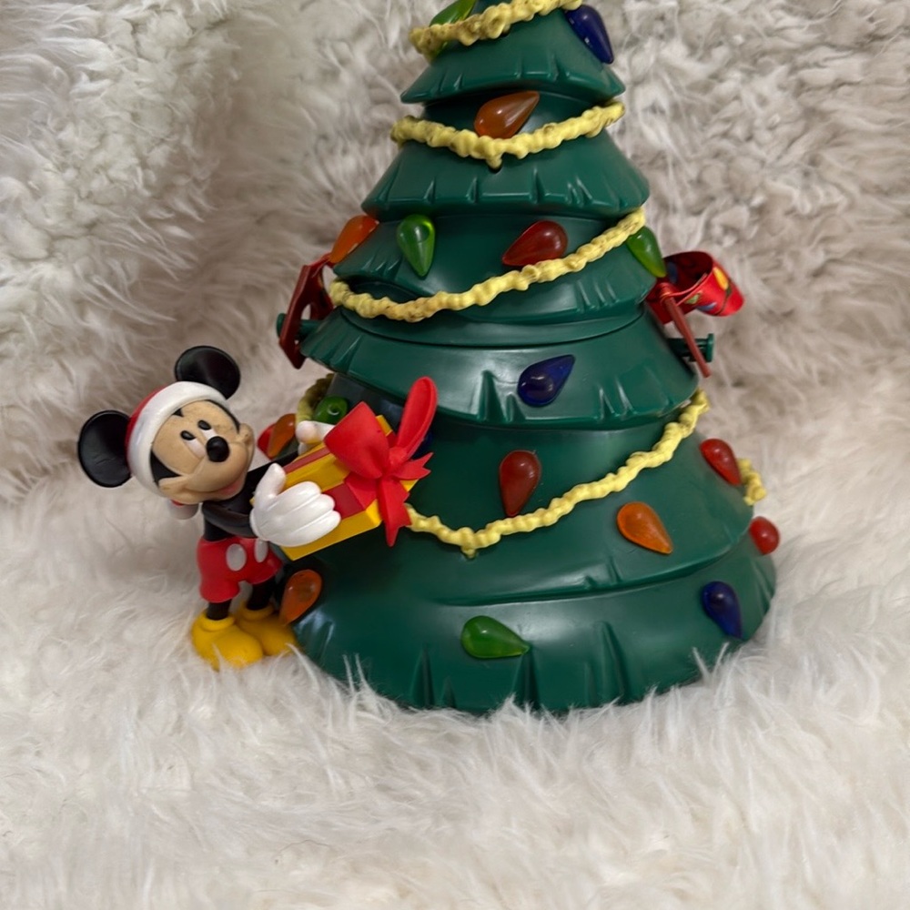 Disney Mickey Mouse Christmas Tree Decoration - Green and Red